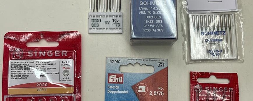 מחטים לתפירה במכונה וביד