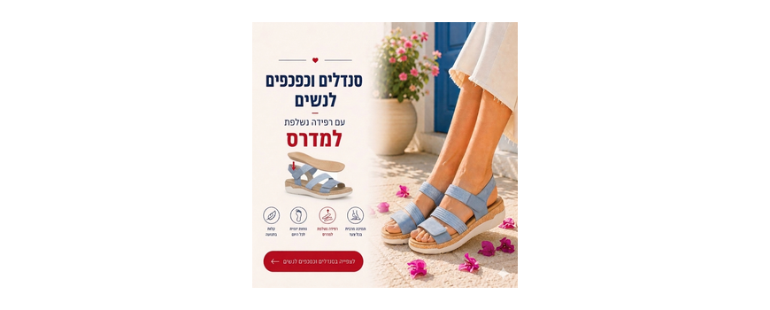 סנדלים וכפכפים למדרסים