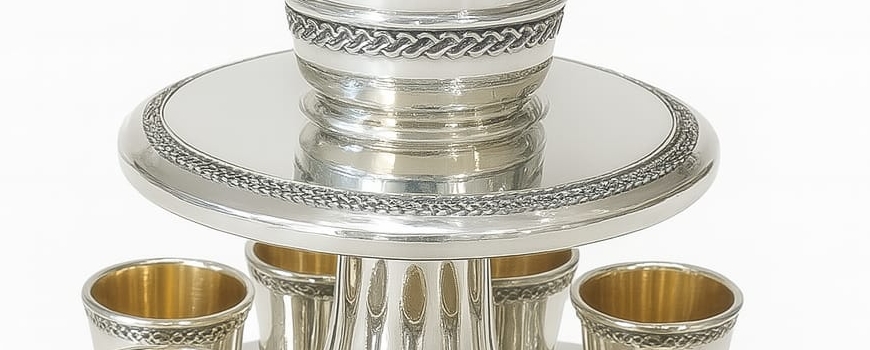 מחלק יין (משפך) מכסף טהור