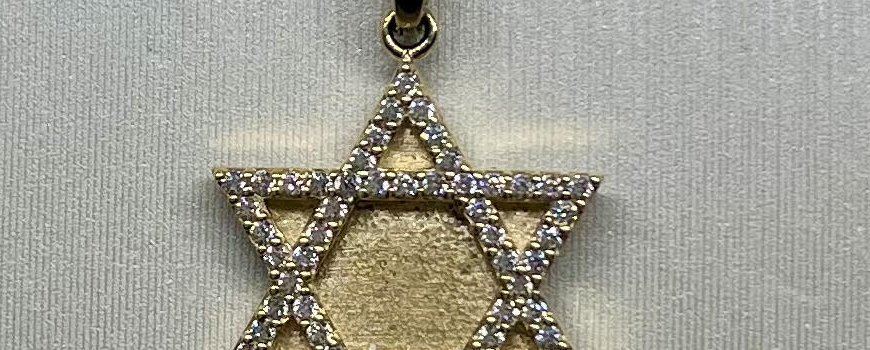 Golden Star of David Pendants
