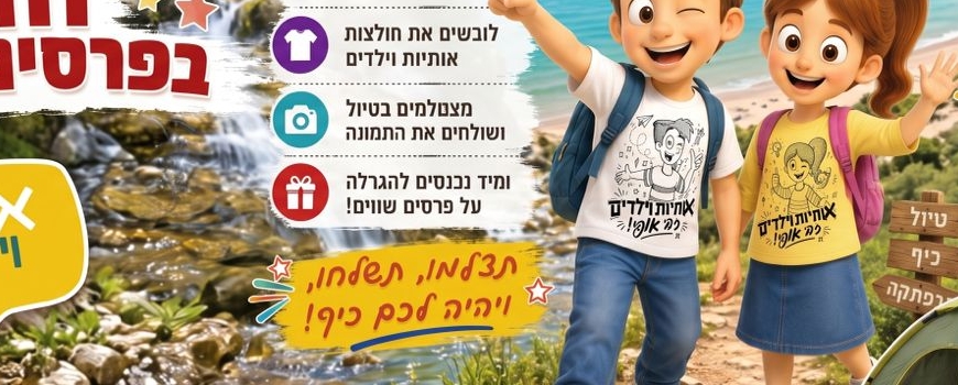 חולצות המותג אותיות וילדים - המכירה תעלה בימים הקרובים
