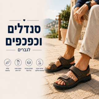 סנדלים וכפכפים לגברים