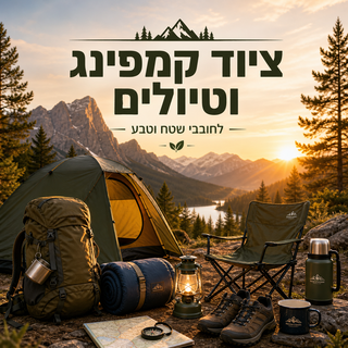 ציוד קמפינג וטיולים