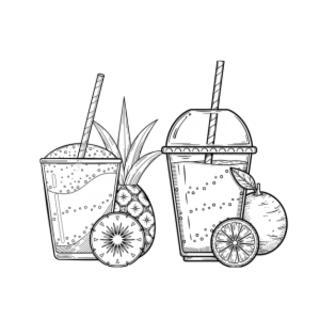 בר שייקים, מיצים טבעיים וקערות פירות