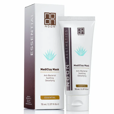 מסכה טיפולית לעור שמן ואקנה MediClay Mask של NOON Aesthetics בקליניקת HBeauty נתניה