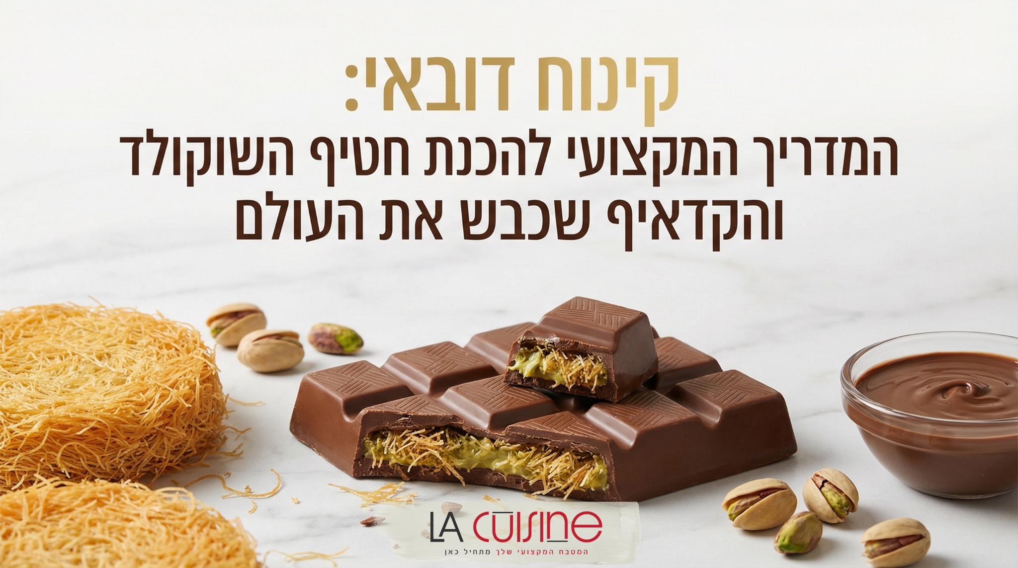 קינוח דובאי: המדריך המקצועי להכנת חטיף השוקולד והקדאיף שכבש את העולם