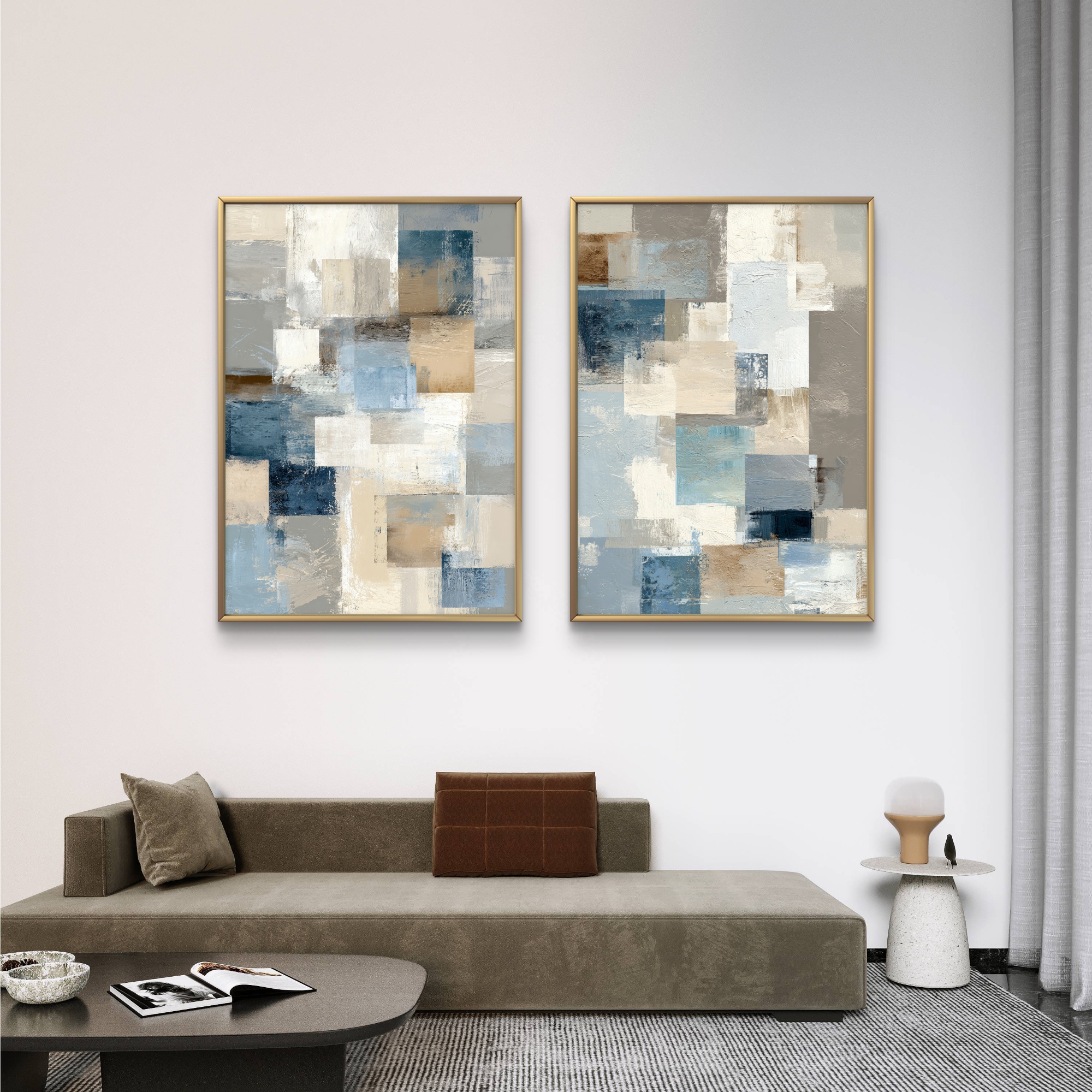 זוג תמונות לסלון