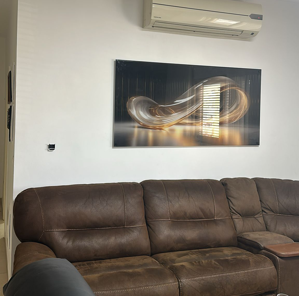 תמונת זכוכית לסלון