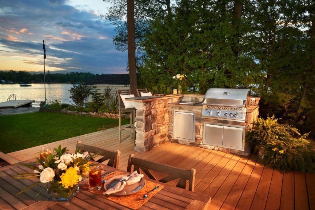 גריל בילט אין למטבח חוץ