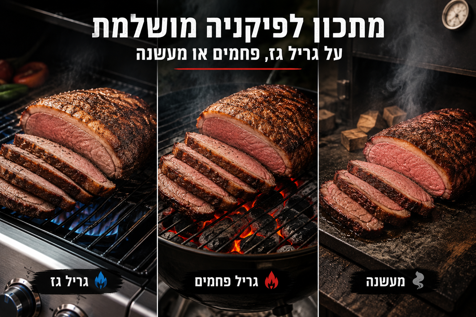 פיקניה על גריל ומעשנה