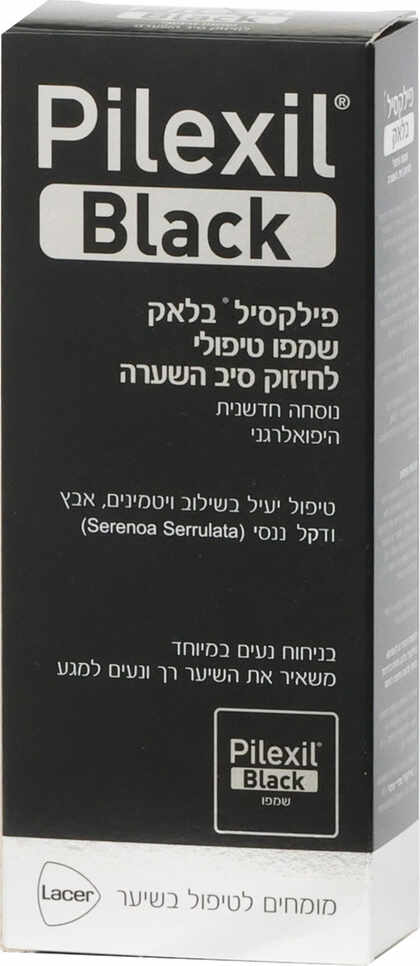 פילקסיל בלאק שמפו לגבר לחיזוק סיב השערה