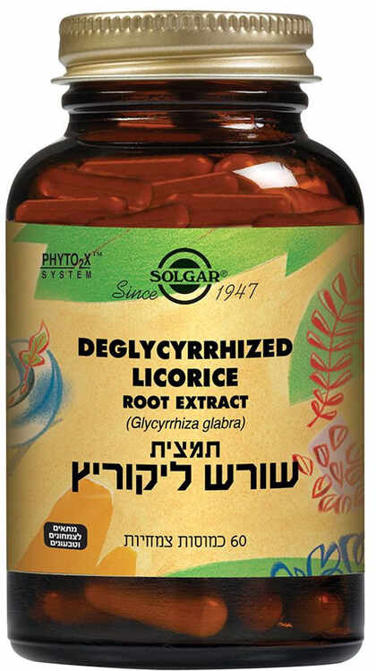 סולגאר תמצית שורש ליקוריץ 60 כמוסות צמחיות