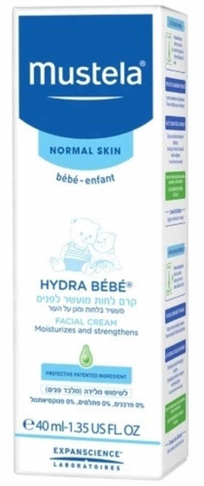 מוסטלה - קרם לחות מועשר לפנים Mustela Hydra-Bebe Facial Cream