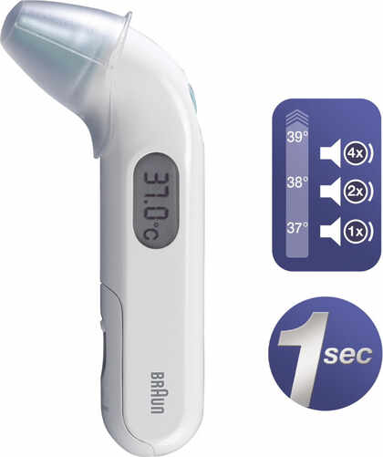 בראון ThermoScan 3 IRT3030 מד חום דיגיטלי לאוזן