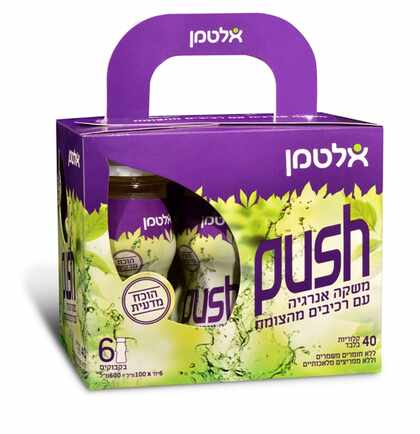 פוש אלטמן Push משקה אנרגיה טבעי - מארז שישייה