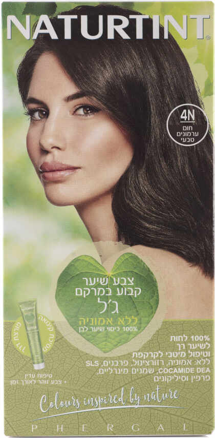 נטורטינט צבע לשיער 4N חום ערמונים טבעי