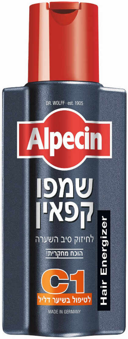 אלפסין שמפו קפאין C1 לשיער דליל