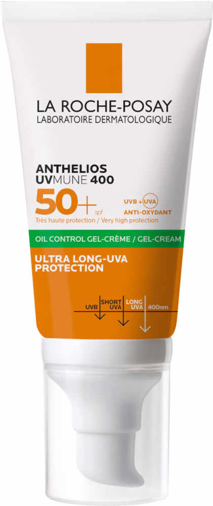 לה רוש-פוזה אנתליוס UVMUNE 400 Oil Control קרם ג'ל SPF50+ לעור שמן
