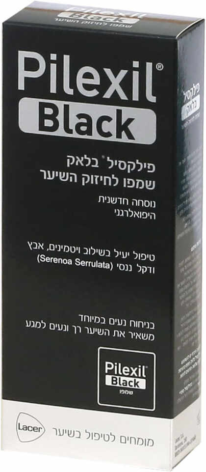 פילקסיל בלאק שמפו לגבר לחיזוק סיב השערה