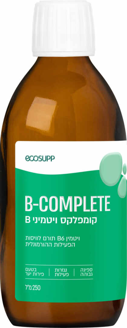 אקוסאפ B-COMPLETE קומפלקס ויטמיני B נוזלי 250 מ