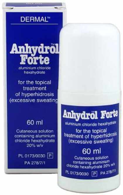 אנהידרול פורטה - תכשיר להזעת יתר Anhydrol Forte