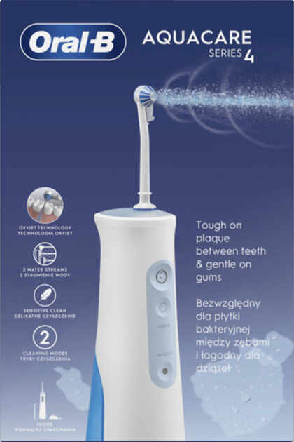 אורל בי - סילון מים דנטלי נטען ונייד | Oral B Aquacare 4