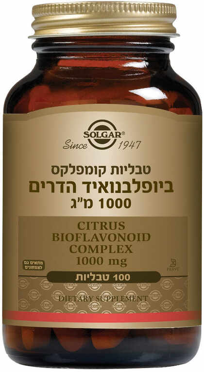 סולגאר ביופלבונואיד הדרים 1000 מ"ג 100 טבליות