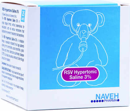 נווה RSV מי מלח היפרטוניים 3% לאינהלציה 25 אמפולות