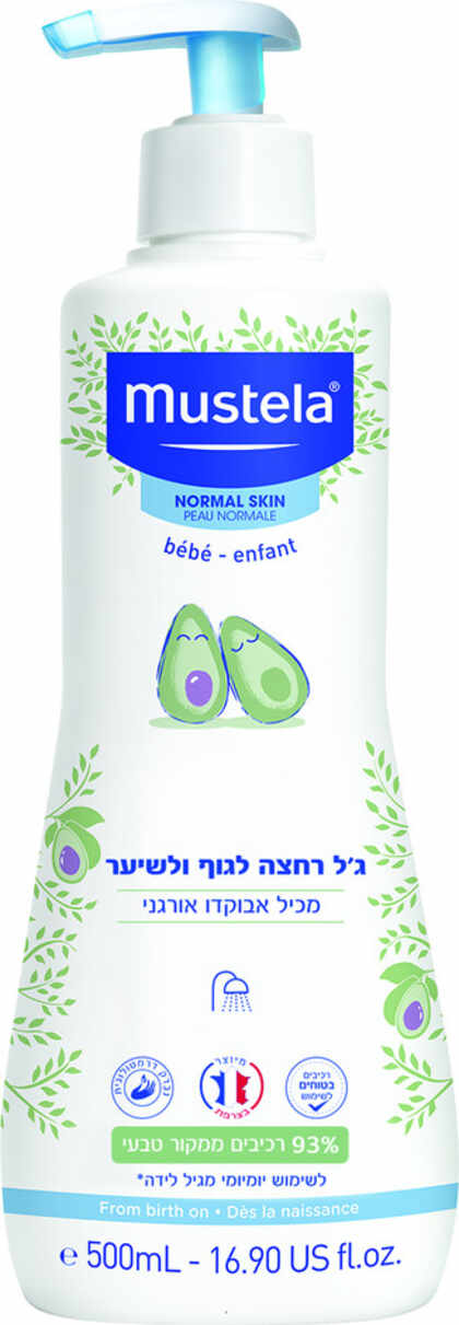 מוסטלה ג'ל רחצה לגוף ולשיער 500 מ"ל