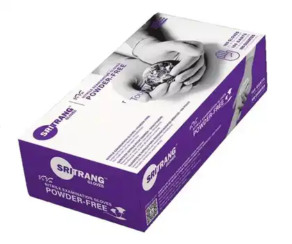 כפפות ניטריל ללא אבקה Sri Trang Viva מידה L