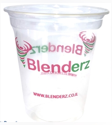 כוסות + מכסים לשייק 50 יחידות 500 מ