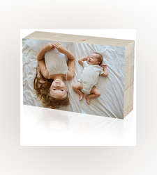 בלוק עץ מדבקה בגודל 10X15 ס