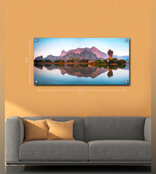 הדפסה על זכוכית 100X50ס