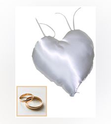 הדפסה על כרית טבעות חתן כלה