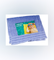 הדפסה על מגבת פנים צבעונית