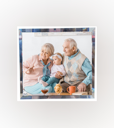 מעמד זכוכית ריבוע בגודל 20X20 ס