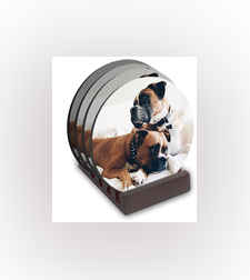 סט 4 תחתיות עיגול + מעמד