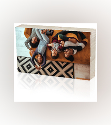 בלוק עץ מדבקה בגודל 20X30 ס