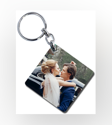 הדפסה על מחזיק מפתחות ריבוע