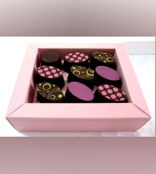 פרלינים - שוקולד ממולא פירות 9 יחידות