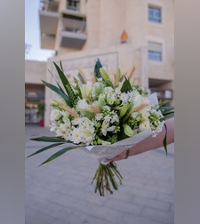 זר פרחים רכות וחום #215