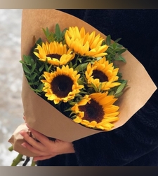 זר פרחים קרן שמש #103