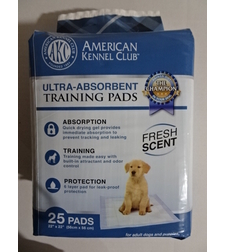 פדים לכלב לאימון גורים 6 שכבות  25 יח'  AKC