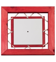 שעון חבלים צבע אדום עם תמונה 