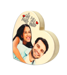 בלוק עץ בצורת לב 