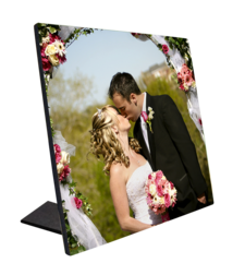 מעמד עץ עם רגלית 