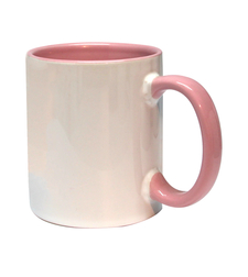 ספל להדפסה -לבן עם פנים ורוד