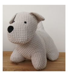 מעצור דלת כלבלב לבן 