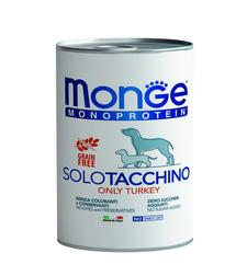 MONGE מונג' מזון רטוב לכלבים מונו פרוטאין בטעם הודו 400 גרם