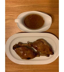 קונפי שוק אווז ברוטב תפוז